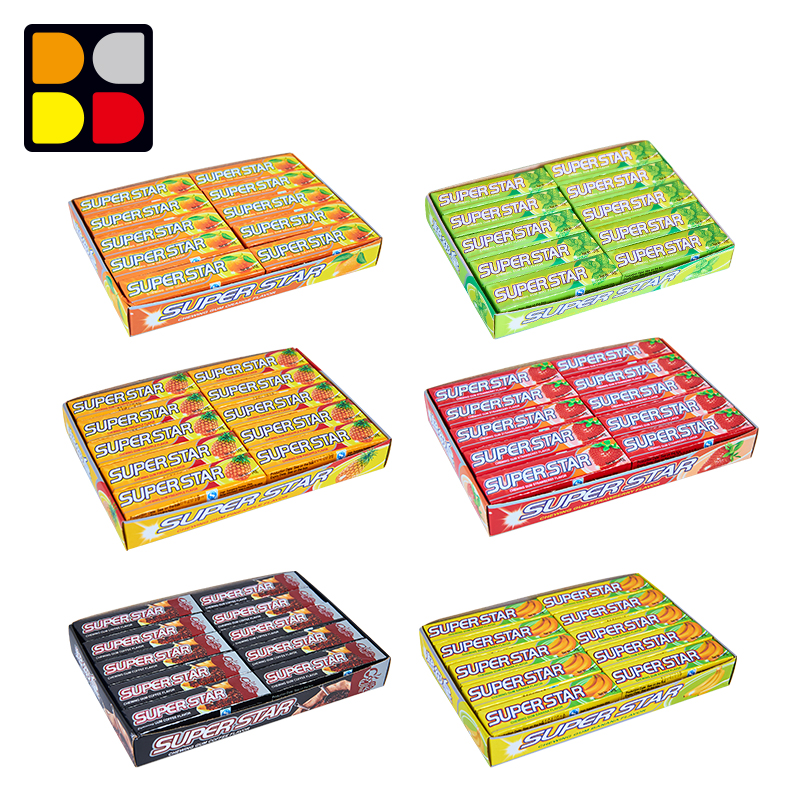 5 sticks rich flavors chewing gum