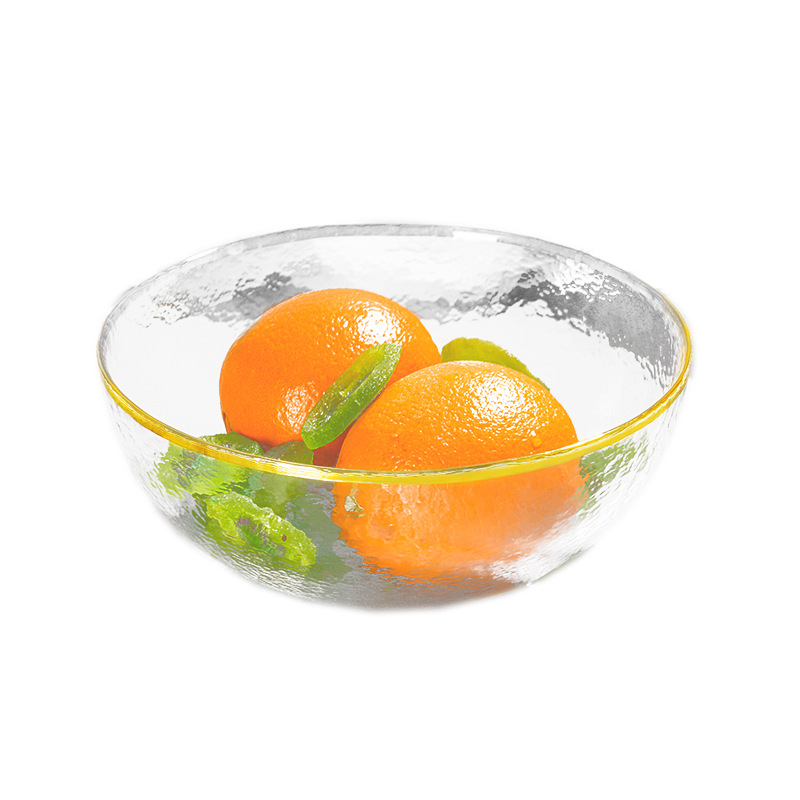 High borosilicate glass bowl cutlery clear glass plate home western dinner plate wholesale custom