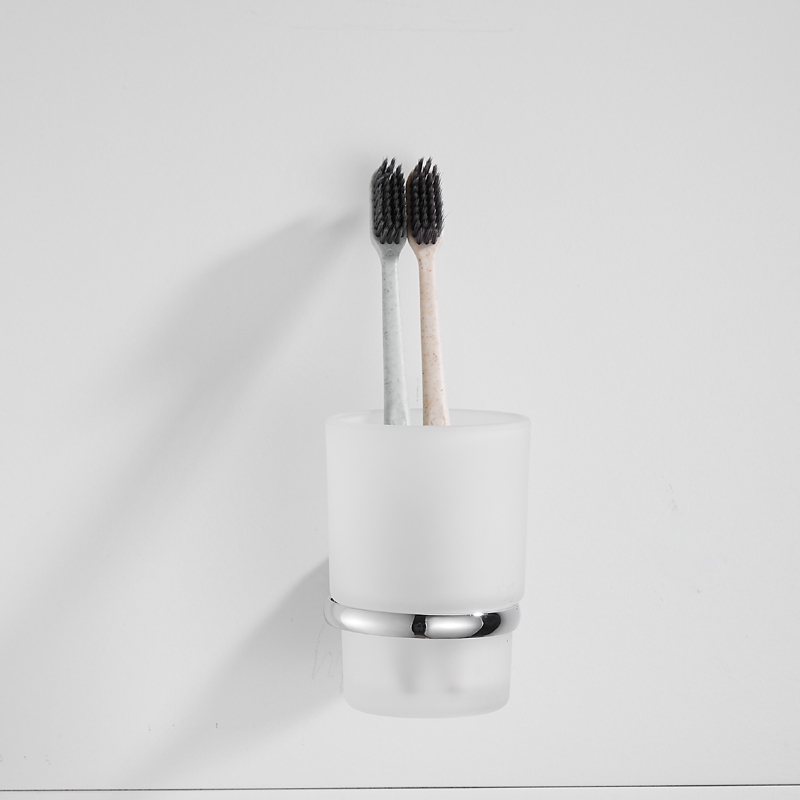 wall mounted zinc alloy chromed bathroom tumbler holder