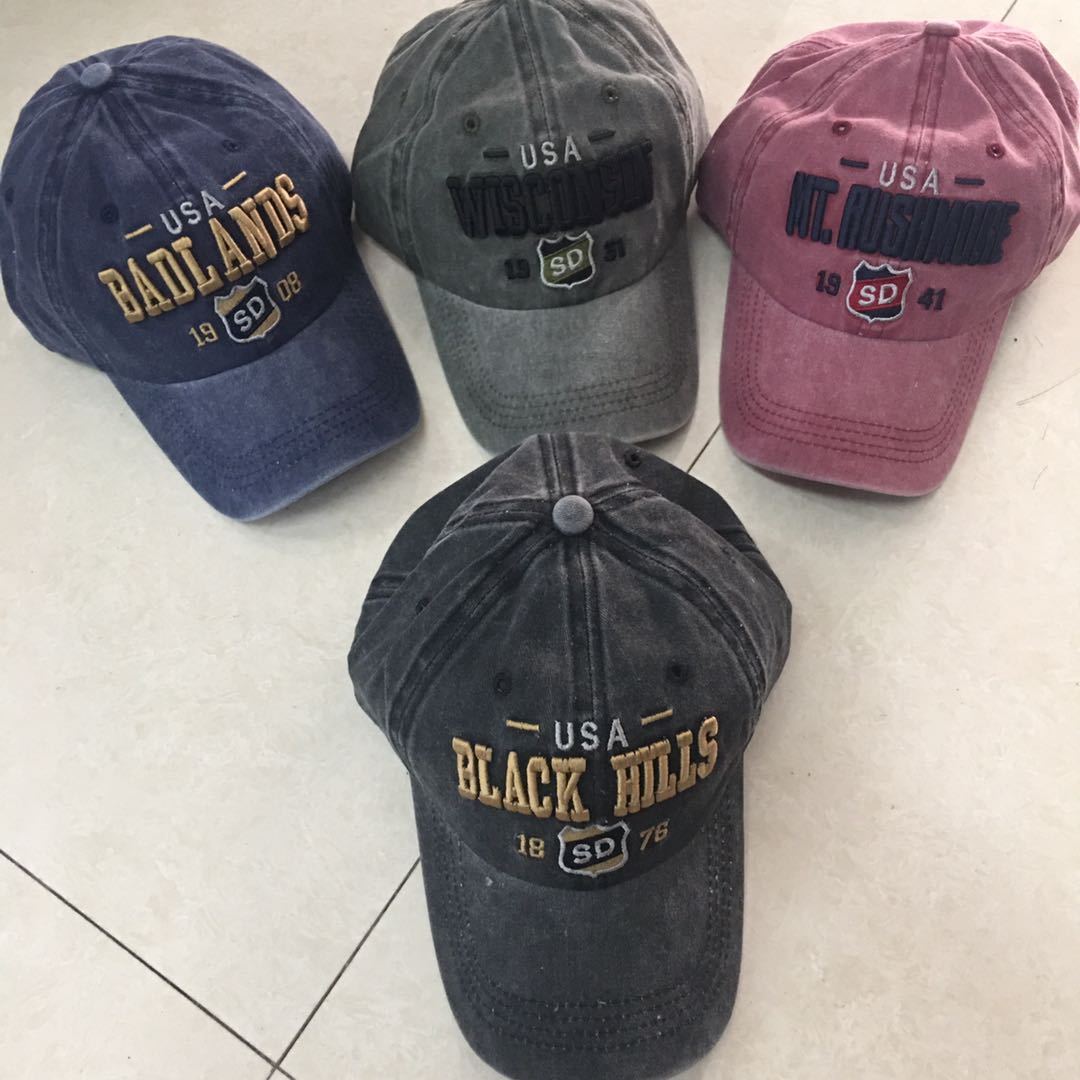100% dry cotton patch embroidery caps