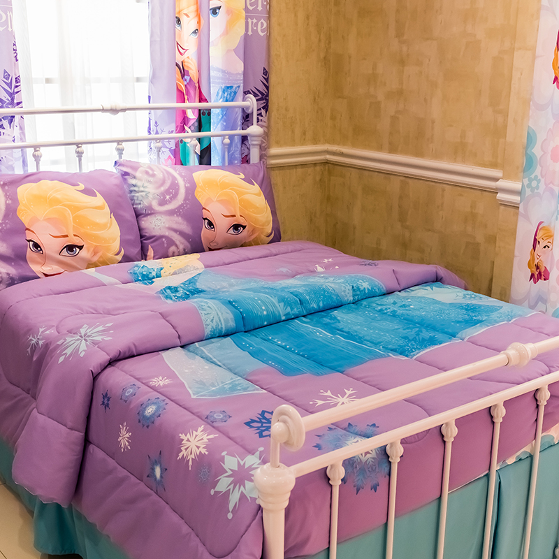Frozen microfiber bedding set