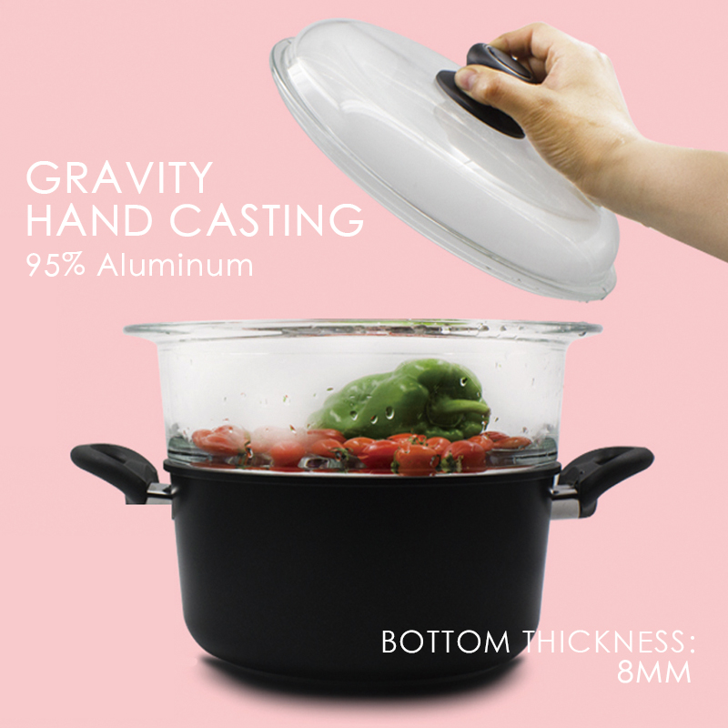 Hand Casting Pot Casserole Nonstick 20cm 24cm