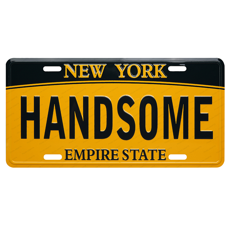 Custom USA size 15x30cm Good price good quality Custom factory price design souvenir 3d embossed funny bar decorative car license plate