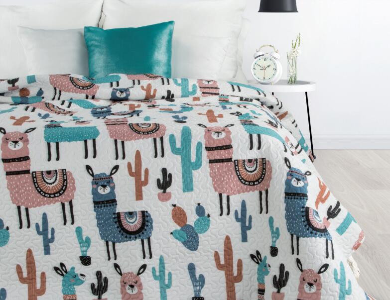 Print Pinsonic Quilt for Baby/Children's Quilt Bedspread Quilt Set Twin Size - Soft Microfiber Lightweight Coverlet Quilt Set for All Season