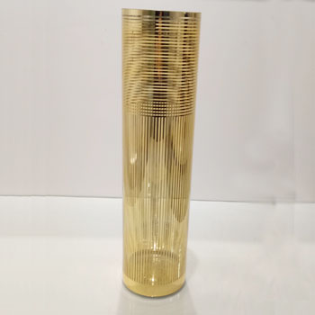 Gold color Cylinder vase