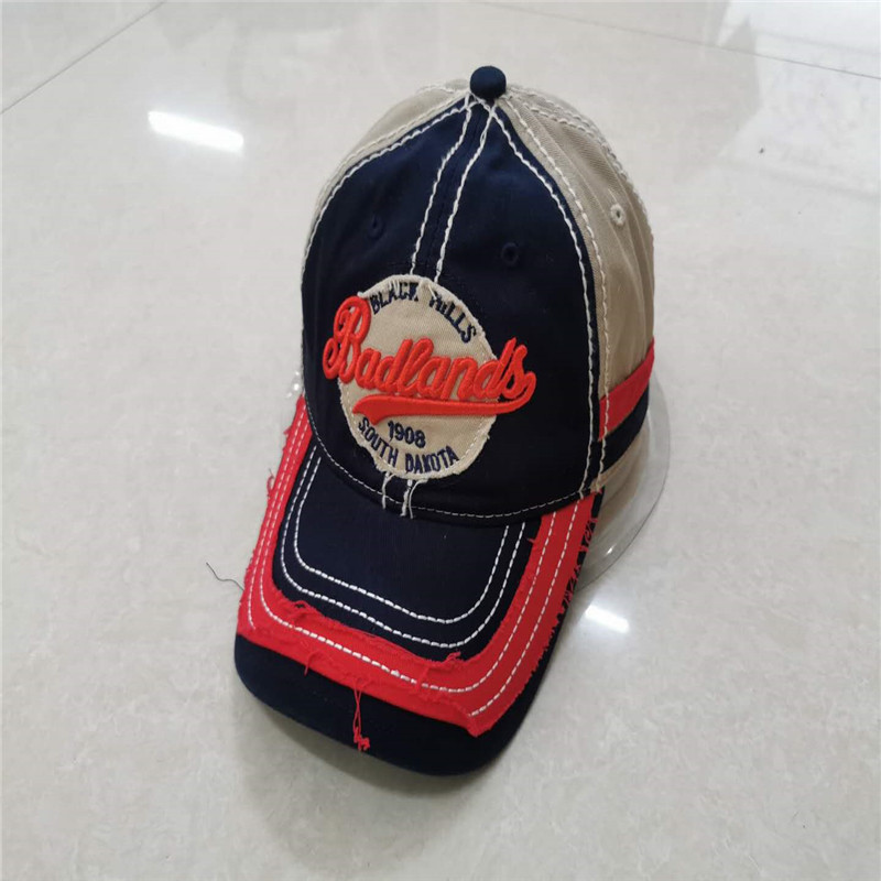 Baseball Cap washed style with patch embroidery