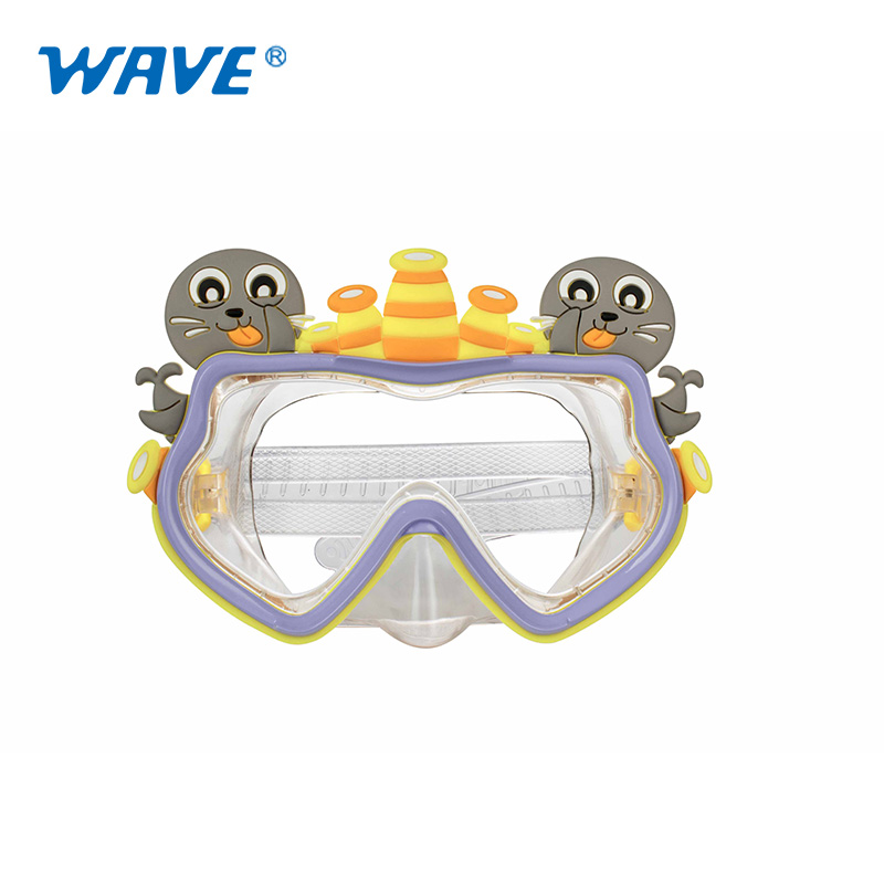 Easy adjustable strap kids colorful and funny character mask
