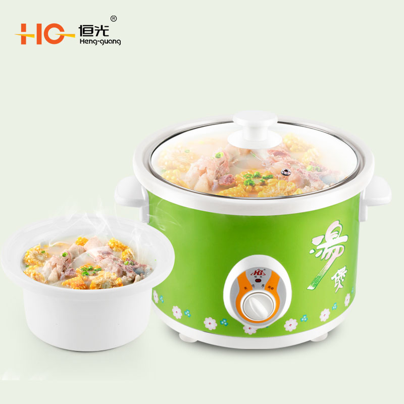 Heng Guang electric stew pot slow cooker multi-function electric heat pot electric cooking pot health soup clay pot ceramic saucepan purple casserole