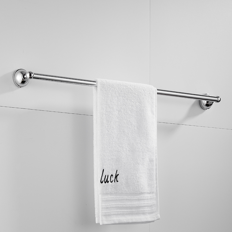 wall mounted zinc alloy chromed bath single towel bar