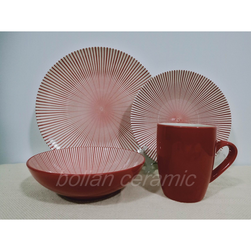 Pad printing dinnerware