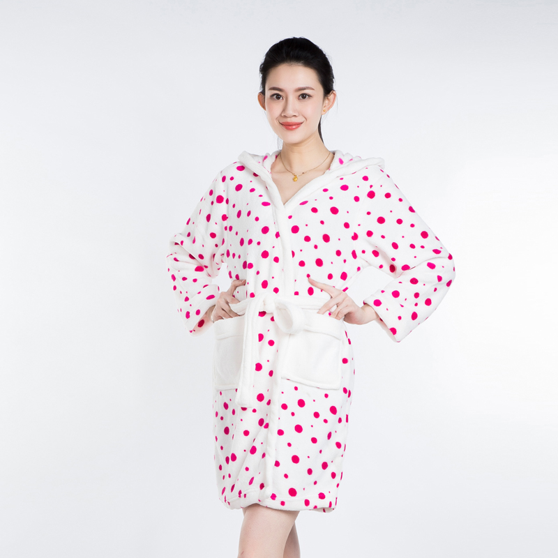 Super Soft Coral Fleece Ladies Robe