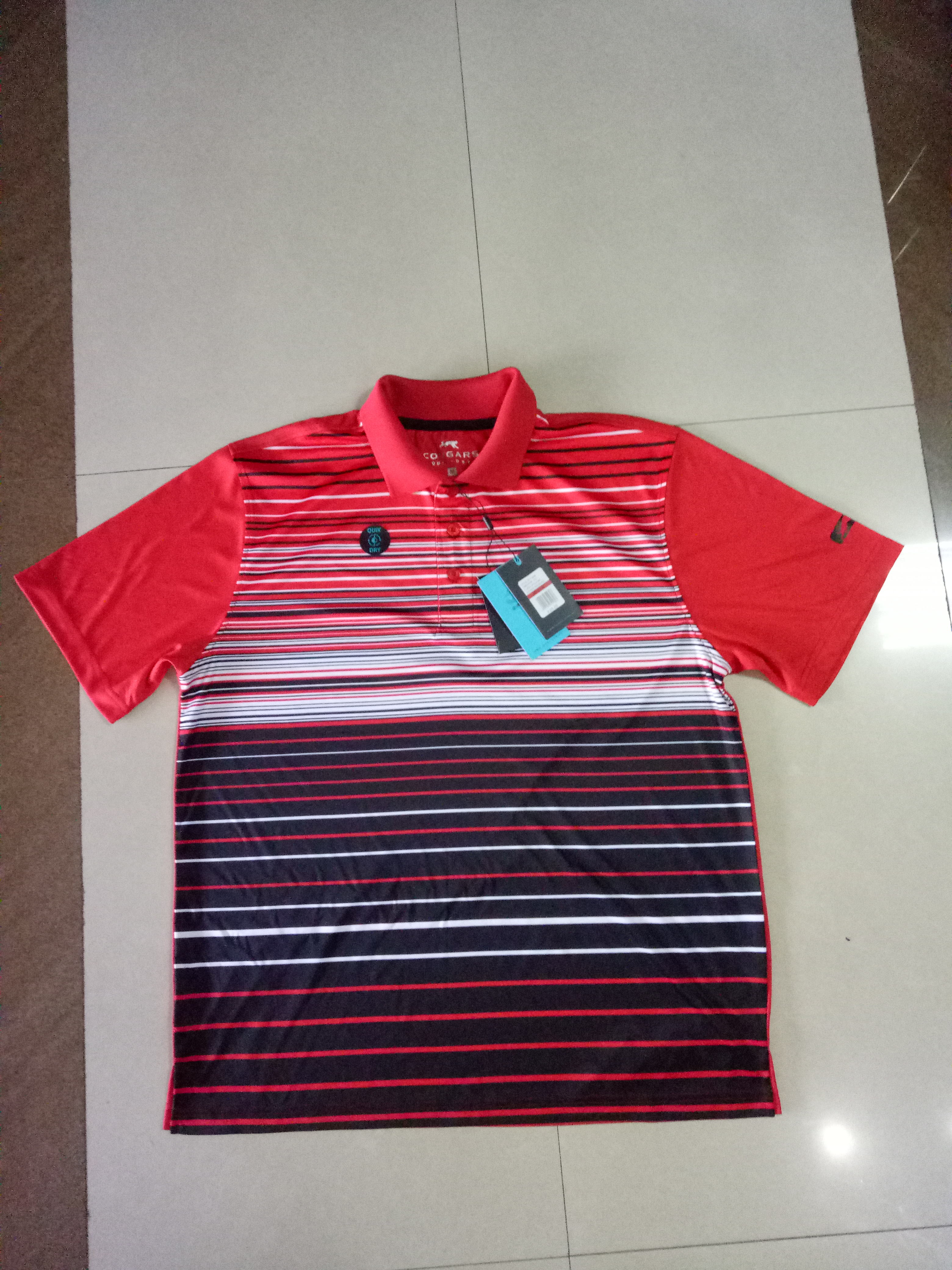 Polo shirt Men's Quik Dry Sublimation printed Polo, short sleeve performance Polo
