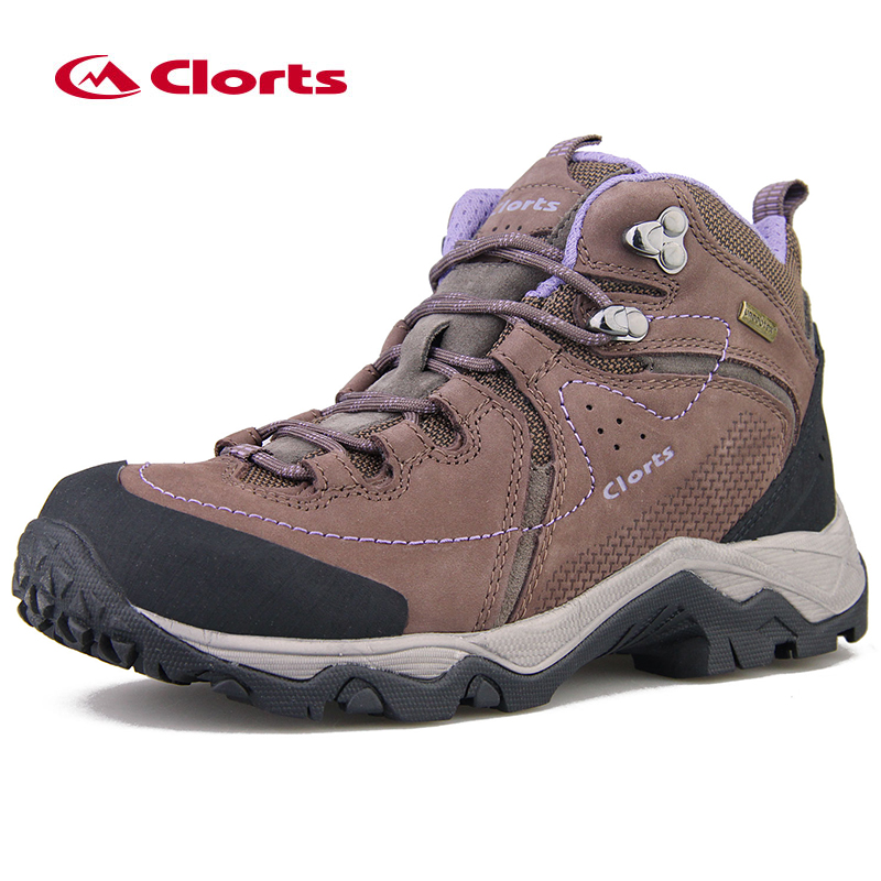 CLORTS Nubuck Leather Waterproof Rubber Outsole Hiking Boots