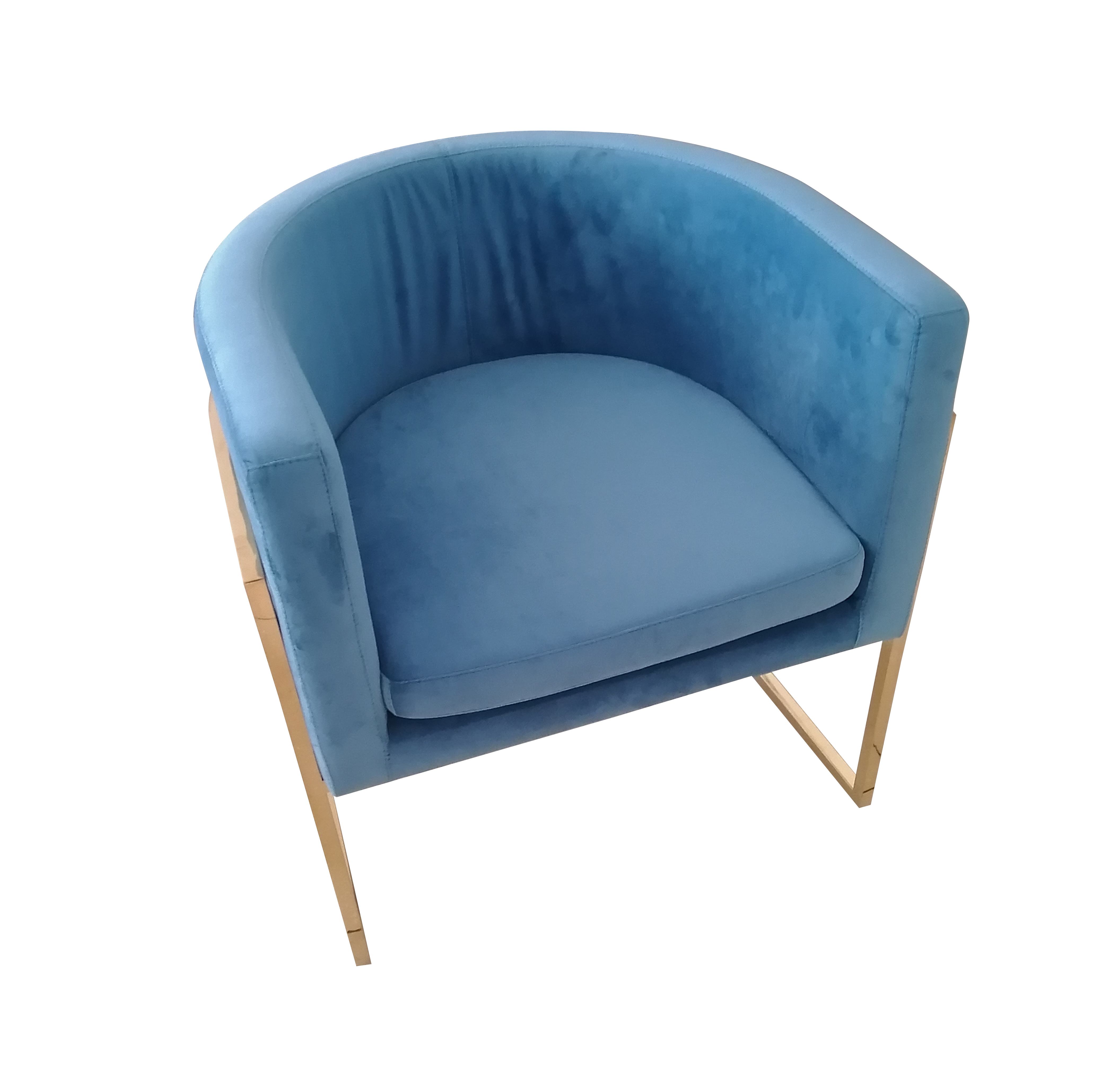 Stainless Steel Frame Soft Cushion Leisure Sofa Chair