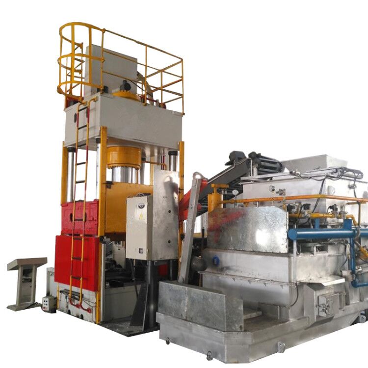 Vertical die casting machine for rotor