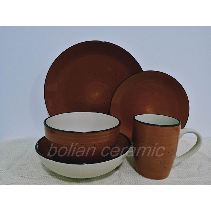 Hand painting dinnerware
