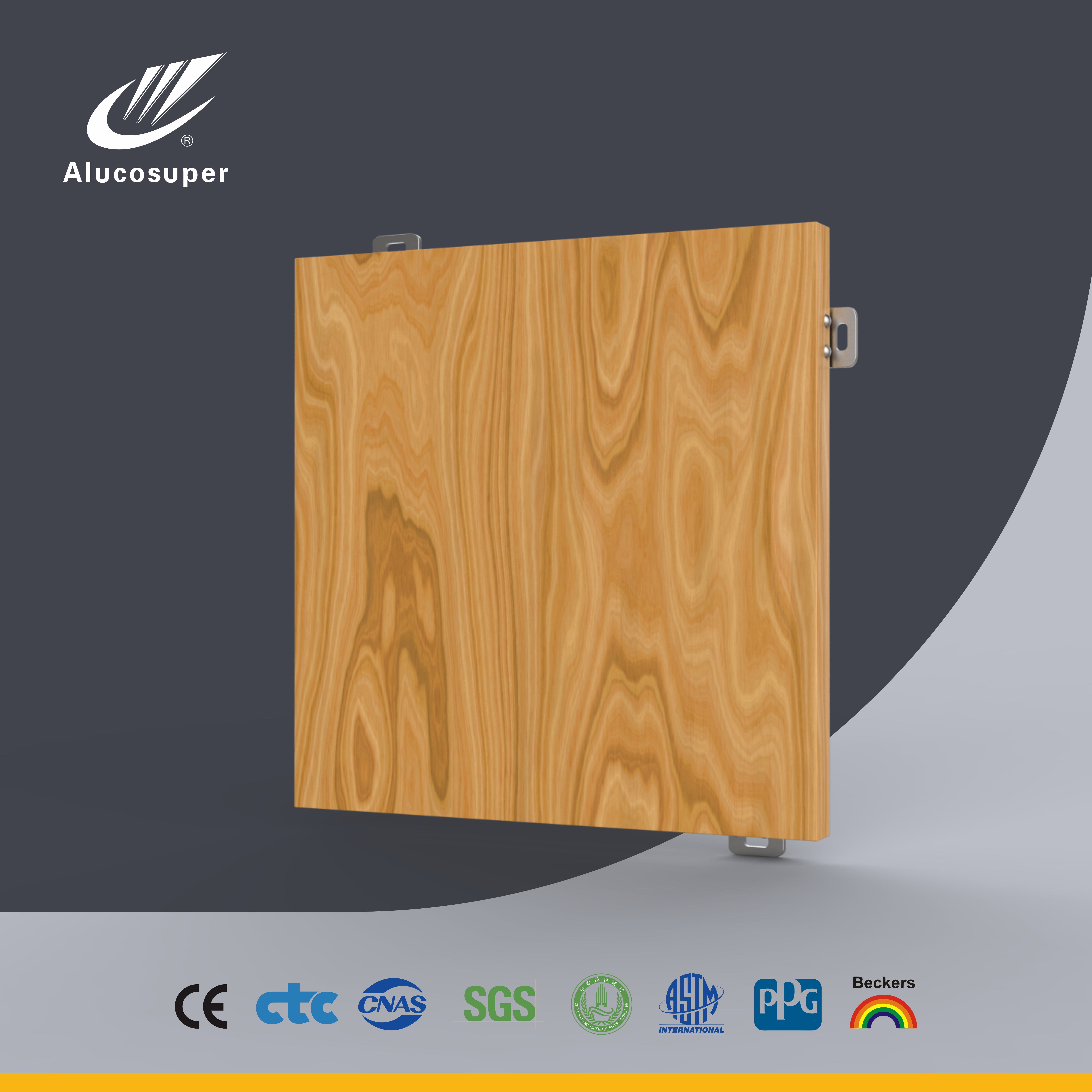 AL029 Wooden aluminum sheet