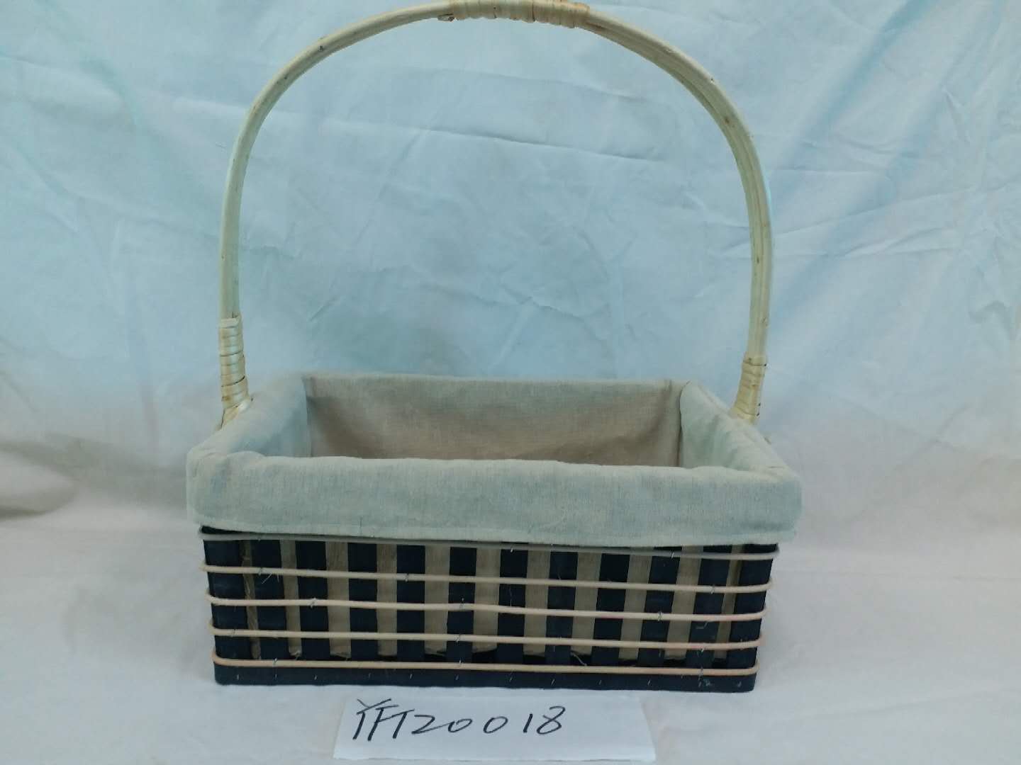 Gushi Yufeng Wicker Basket Gift Baskets Empty rectangle Willow Woven Picnic Basket Easter Candy Basket Storage Wine Basket with Handle Egg Gathering Wedding Basket