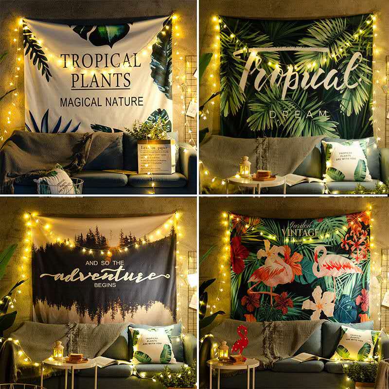 3D Printing Gold Tapestry Wall Hanging for Home Decoration