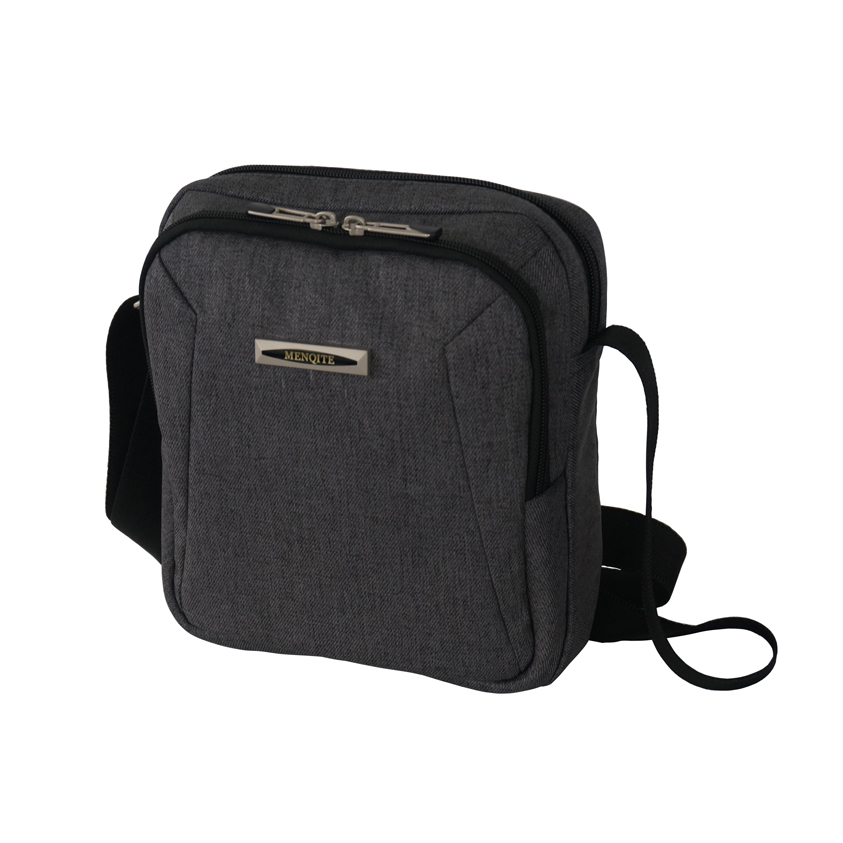 9.5" 2-tone Twill snow flake polyester Messenger Bag