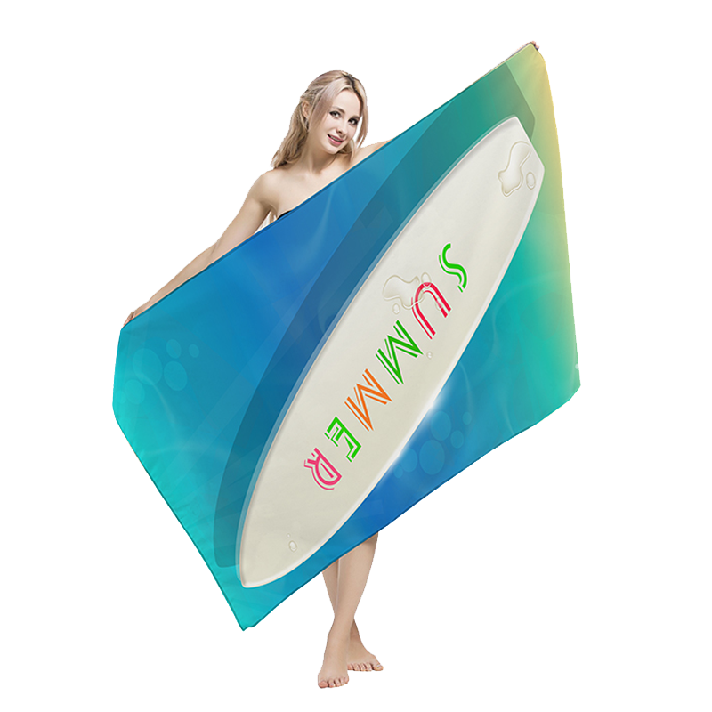 Absorbent Quick Drying Sand Microfibre Custom Beach Towel