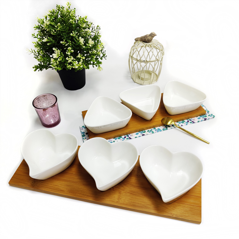 Special shaped porcelain plate for fruit&dessert