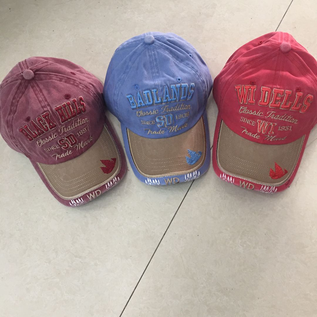 100% dry cotton patch embroidery caps