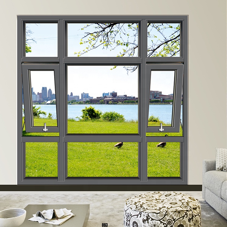 Aluminium top-hung window