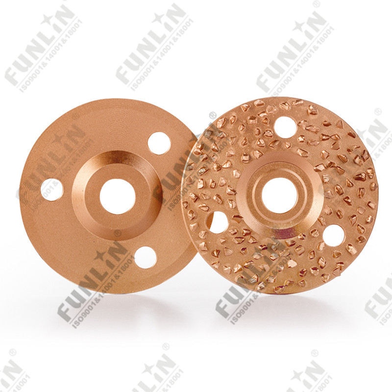Carbide gritted wheel