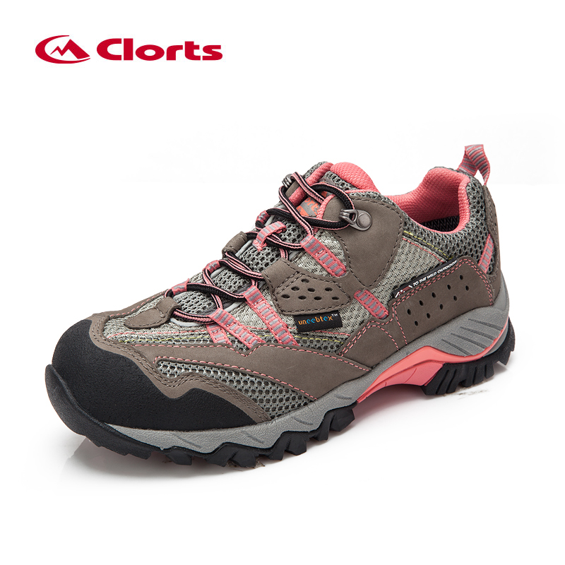 CLORTS Nubuck Leather Waterproof Rubber Outsole Trekking Shoes