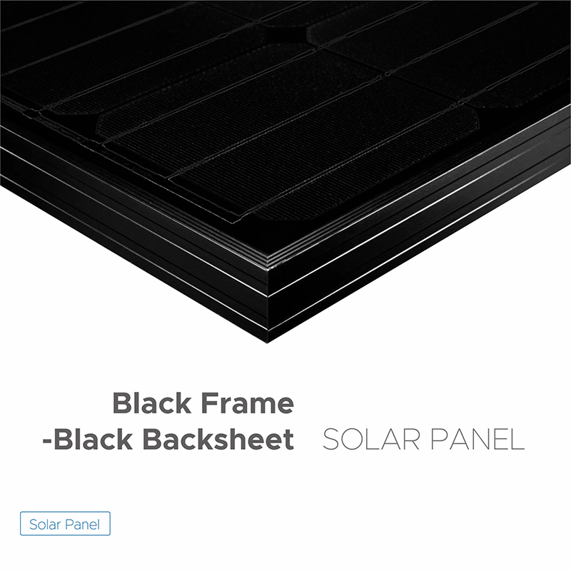 Black Frame -Black Backsheet Solar Panel