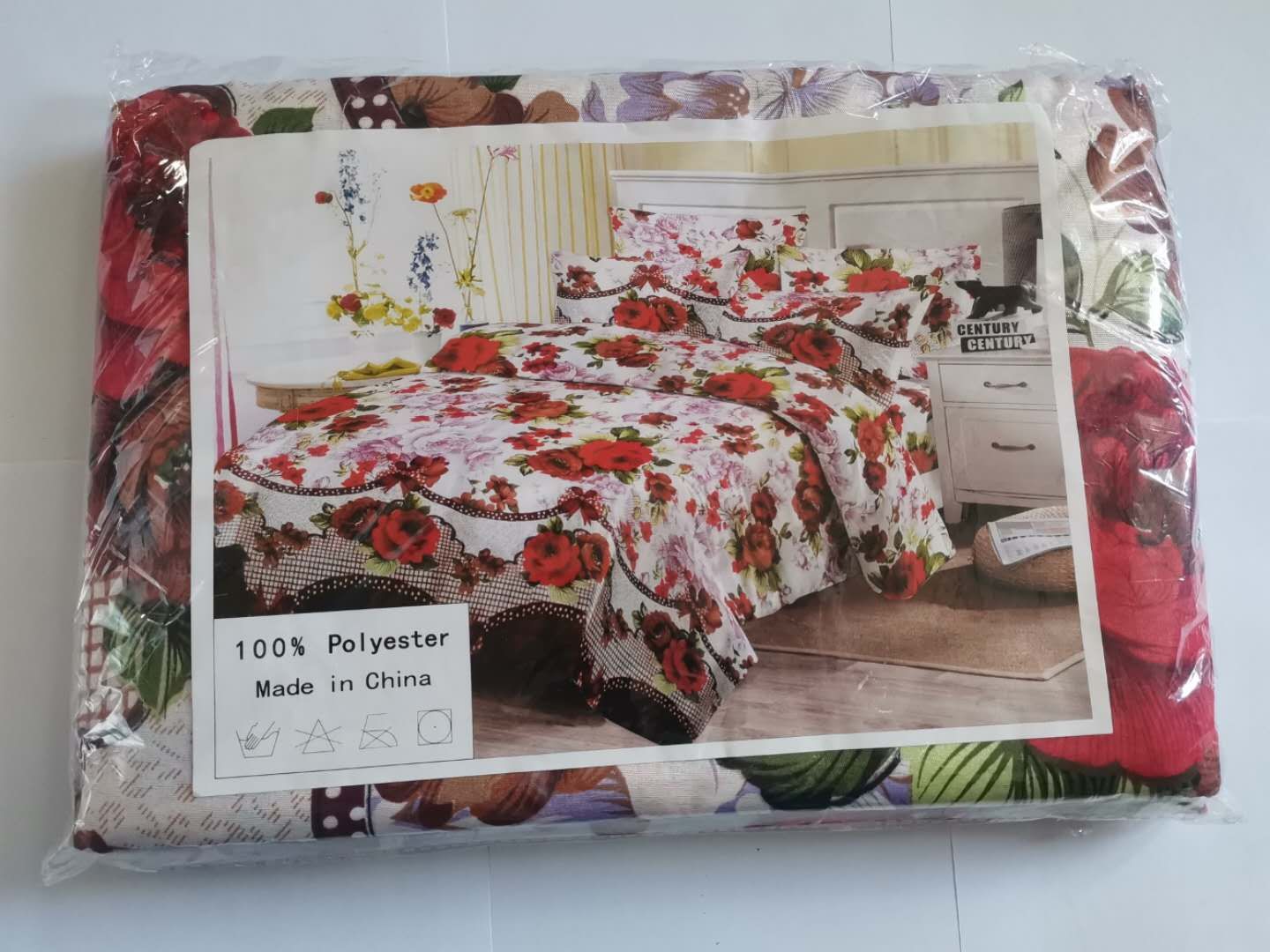 Polyester 3 pcs bedsheet sets