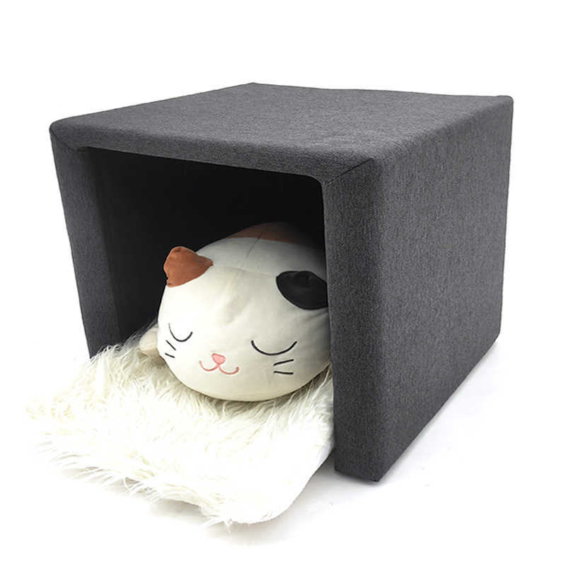 HStex foldable cat semi-enclosed pet house