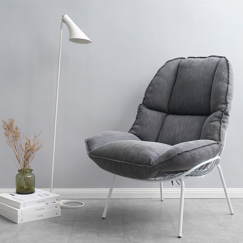 metal chair with cushion