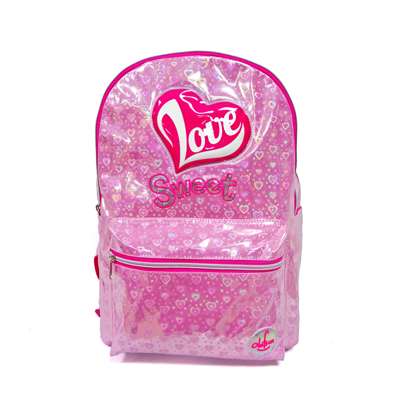 600D Glitter Leather Custom Logo Shinning Sparking Kids Schoolbag Children Mochila