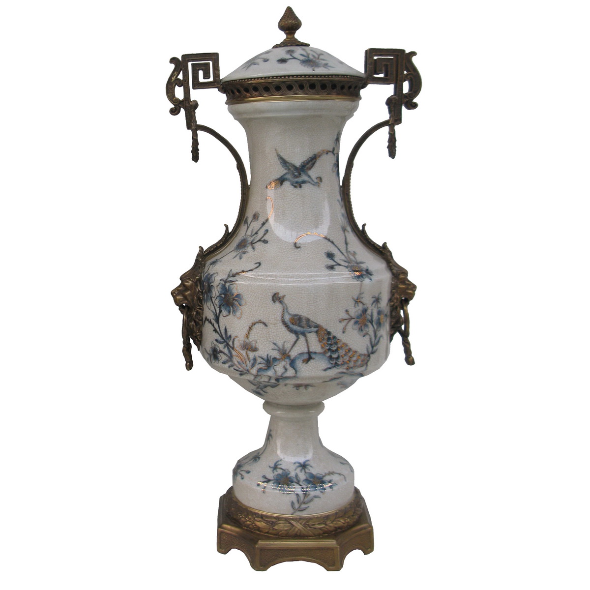 Luxury Antique Bronze Porcelain Home Decoration Jar with Cover