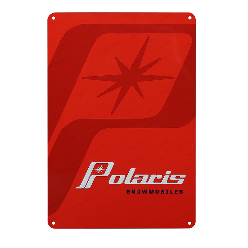 16 years experience Factory custom Advertising folded retro edge embossed custom vintage parking metal aluminum tin sign