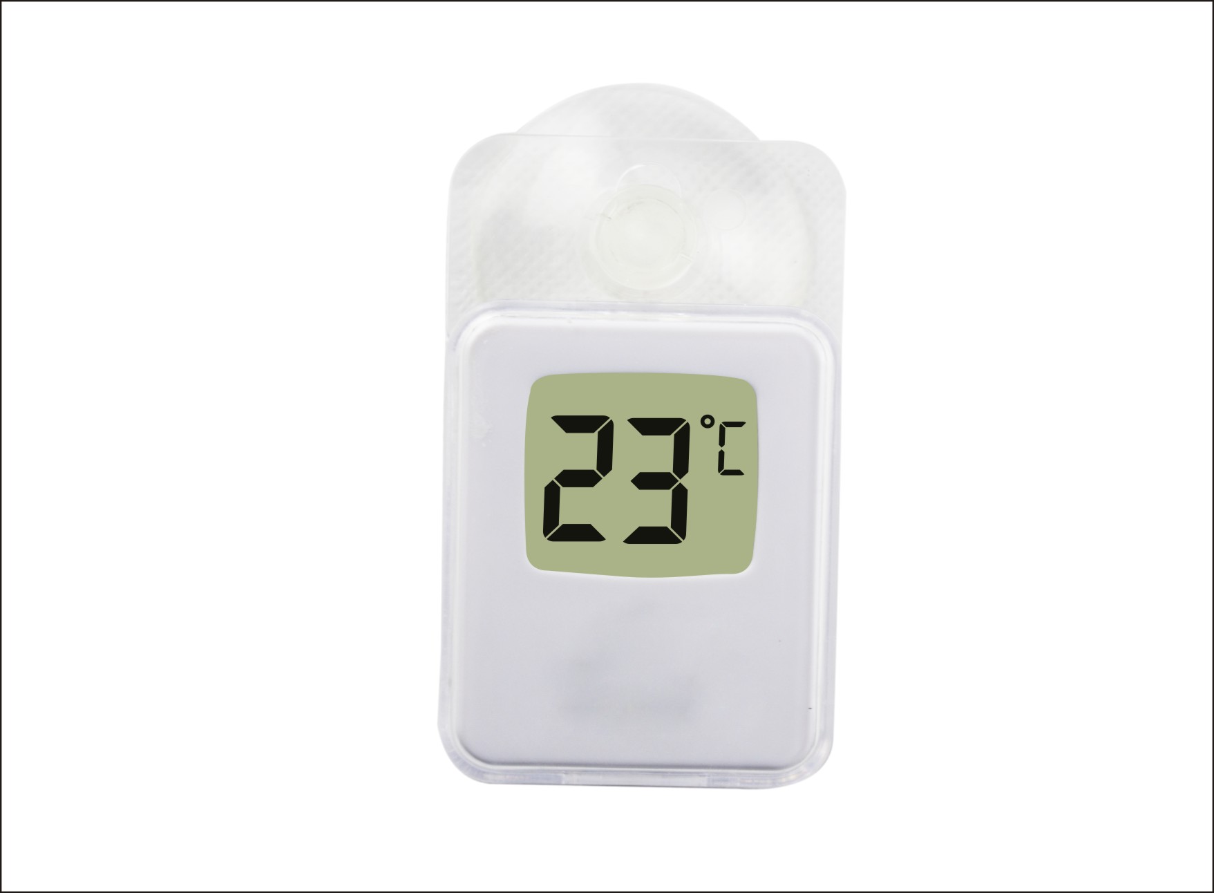 Digital window thermometer