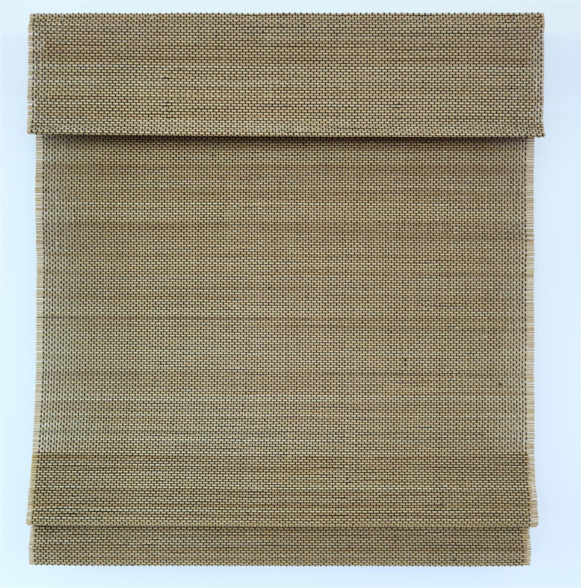 Cordless bamboo roman blind