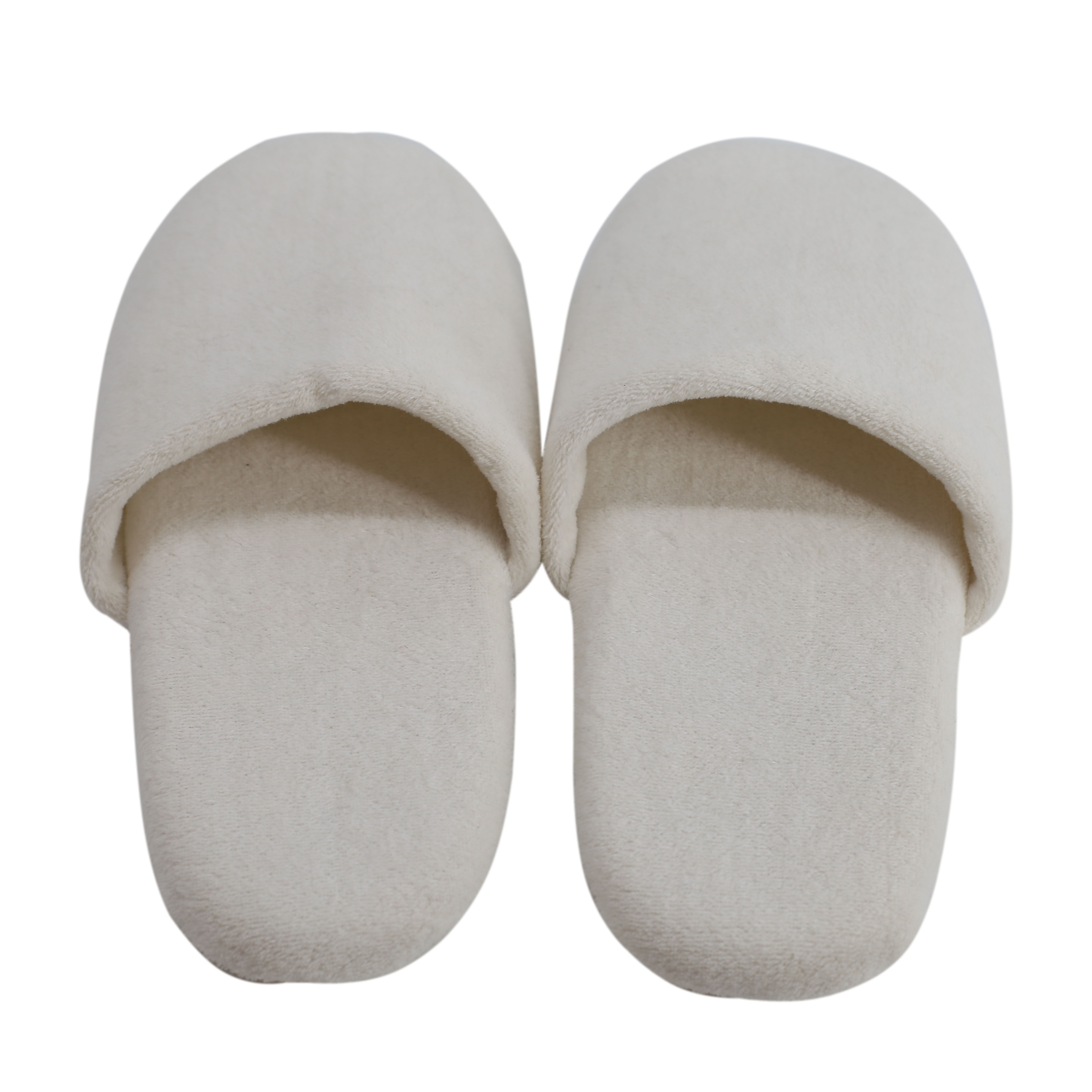 Luxury Hotel Cotton Velour Disposable Slippers with foam