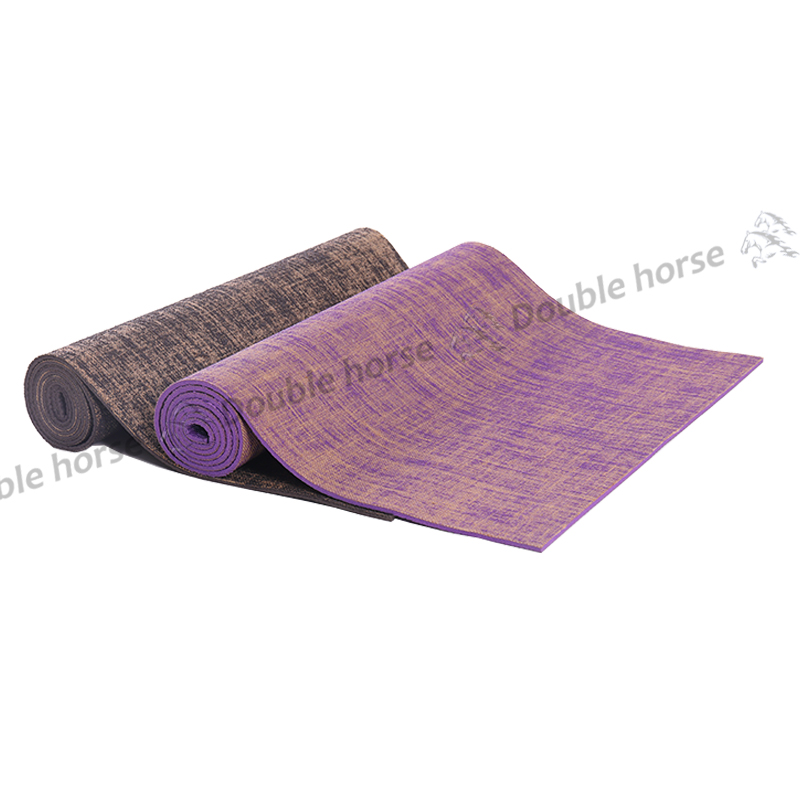 PVC jute yoga mat