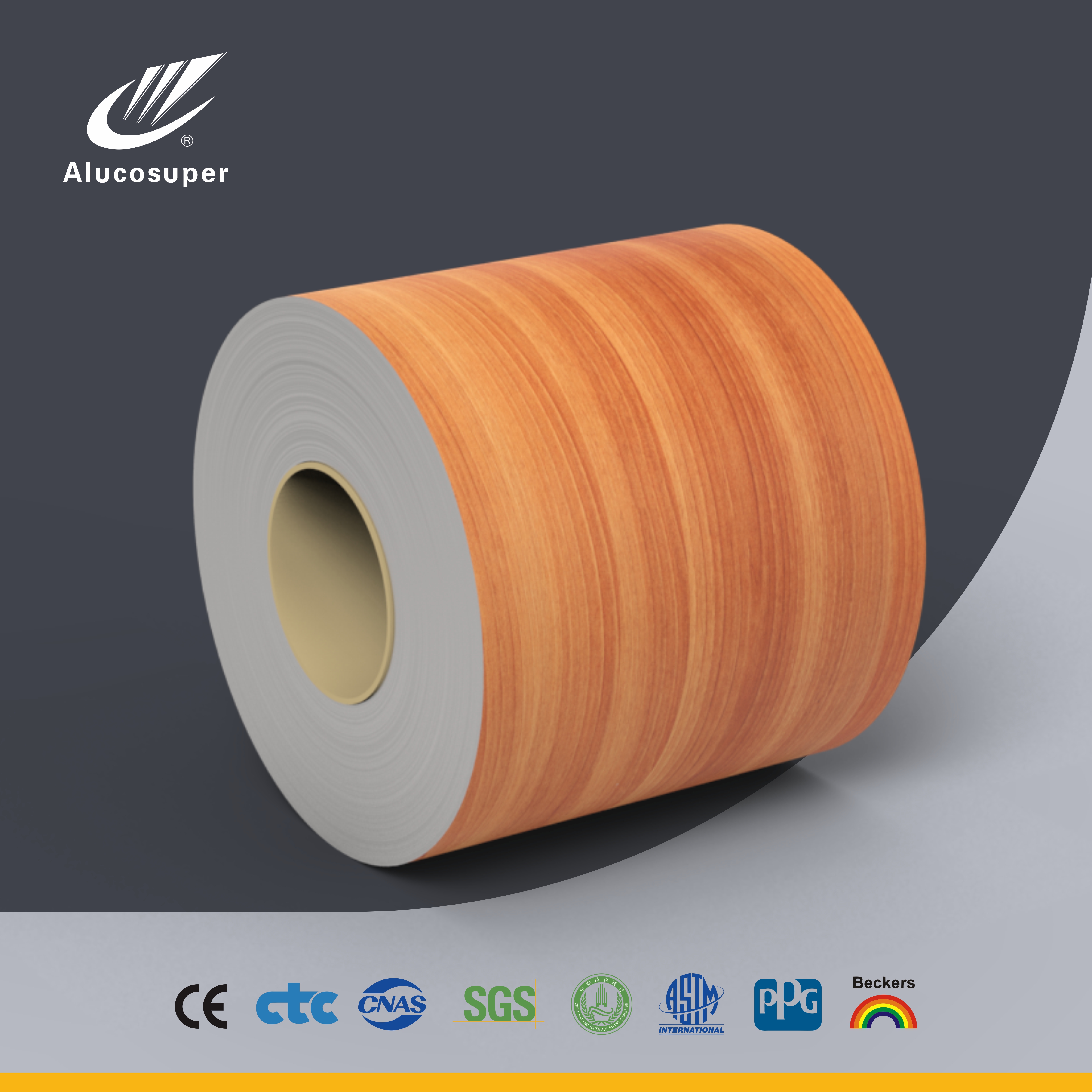 wooden aluminium coil coated