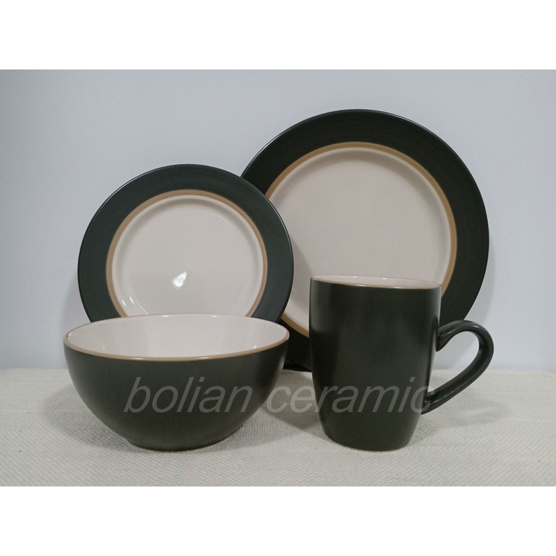 2-tone glaze dinnerware
