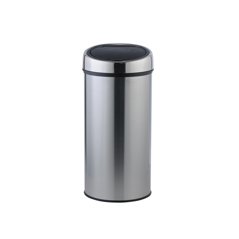 stainless steel press top bin