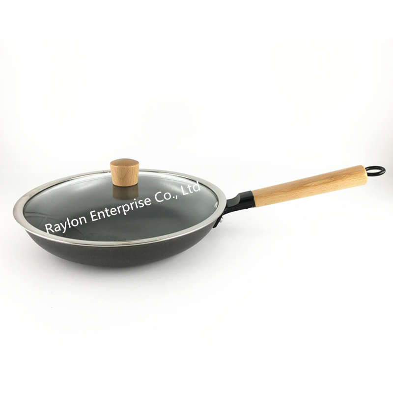 24cm 26cm 28cm Nitriding cast iron fry pan