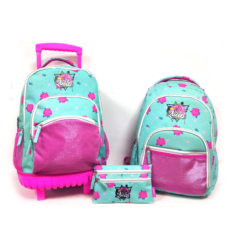 Children trolley schoo bag backpack