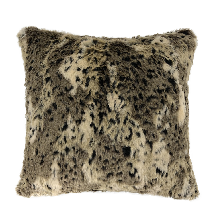Faux Fur Jacquard High- Pile Cushion