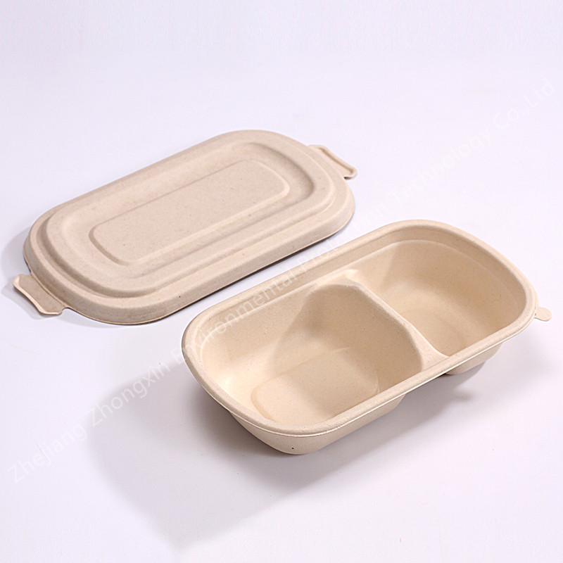 750ml 2-compartment food container