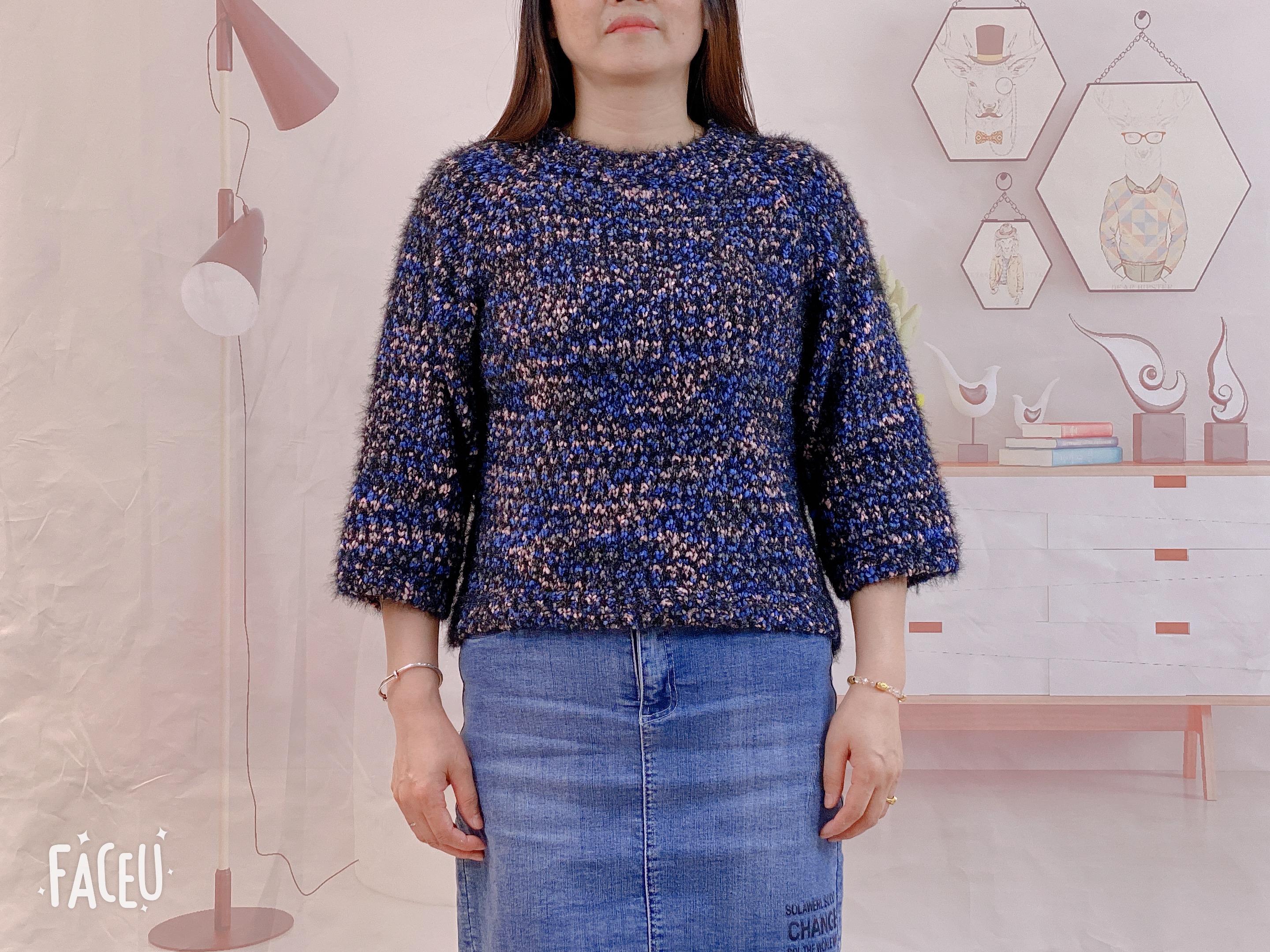 Women crew neck sweater jumper AW21