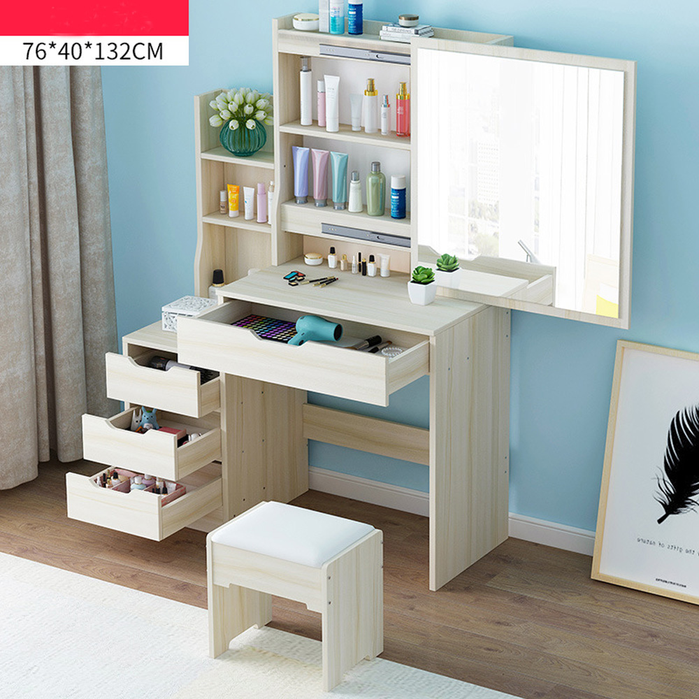 Vanity Set Dressing Table Bedroom Fashion Makeup Table with Mirror